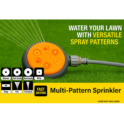 Pope Multi-Pattern Sprinkler – 8 Spray Settings - South East Clearance Centre