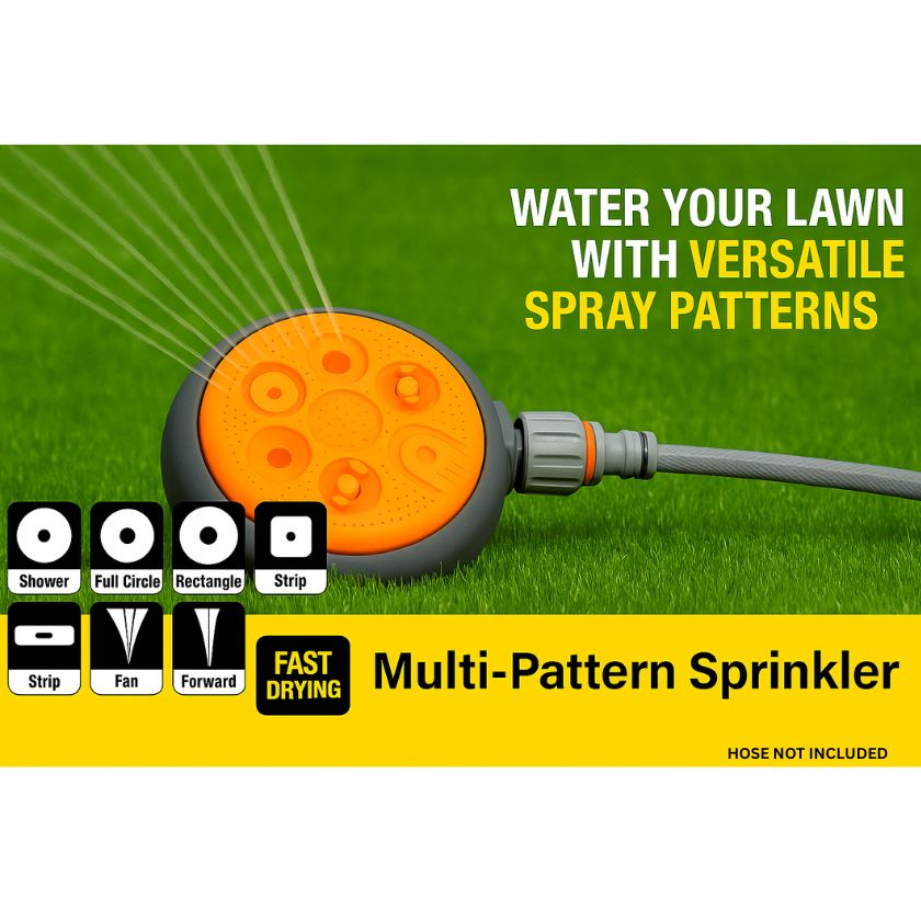 Pope Multi-Pattern Sprinkler – 8 Spray Settings