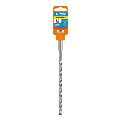 Sutton SDS Plus Masonry Drill Bit 8mm x 210mm – 2 Cut Heavy Duty Concrete Bit - South East Clearance Centre