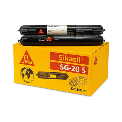 Sika 107627 600ml Sikasil SG20 Glazing Adhesive - Black - South East Clearance Centre