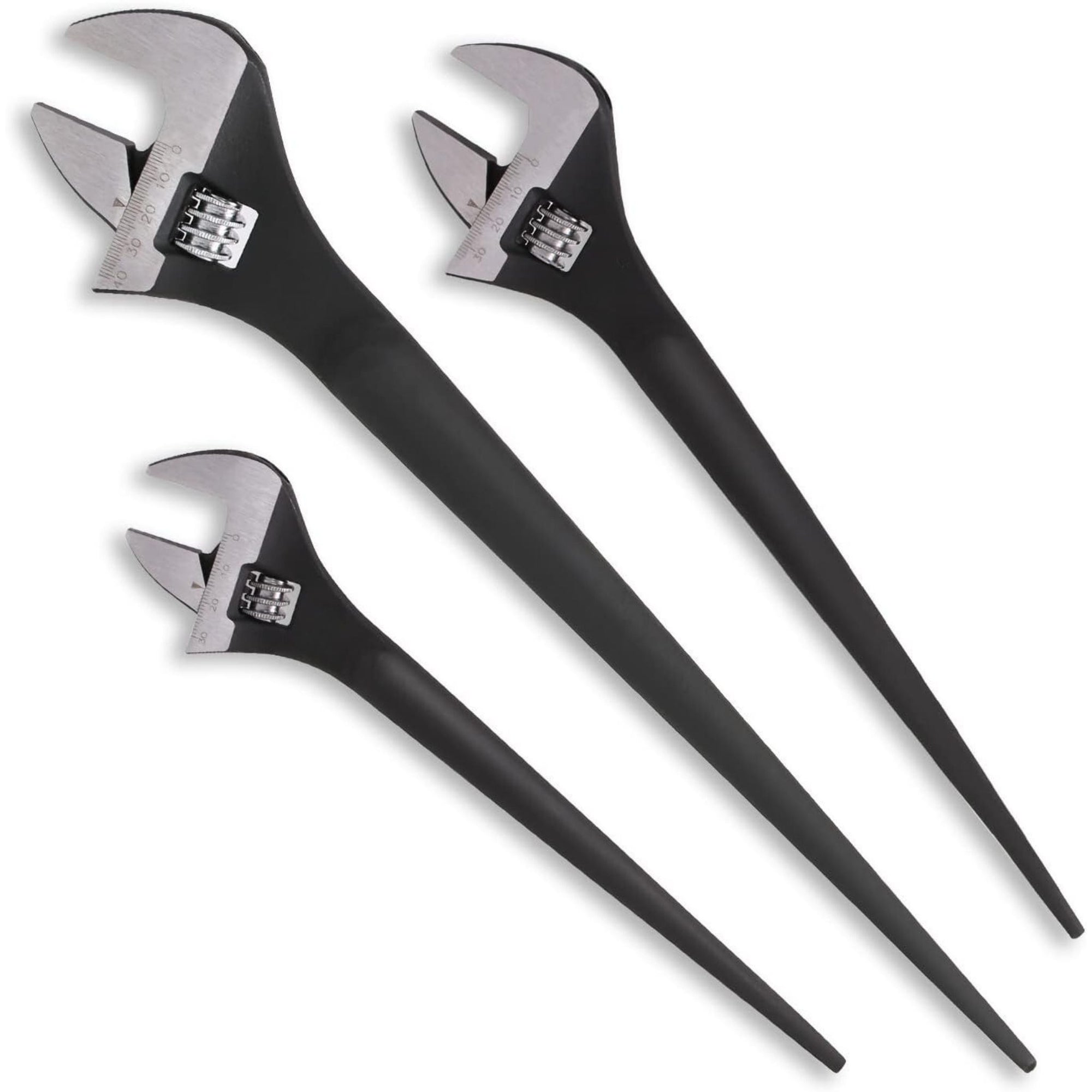 3-Pieces Adjustable Construction Spud Wrench 10 12 16 Inch - South East Clearance Centre