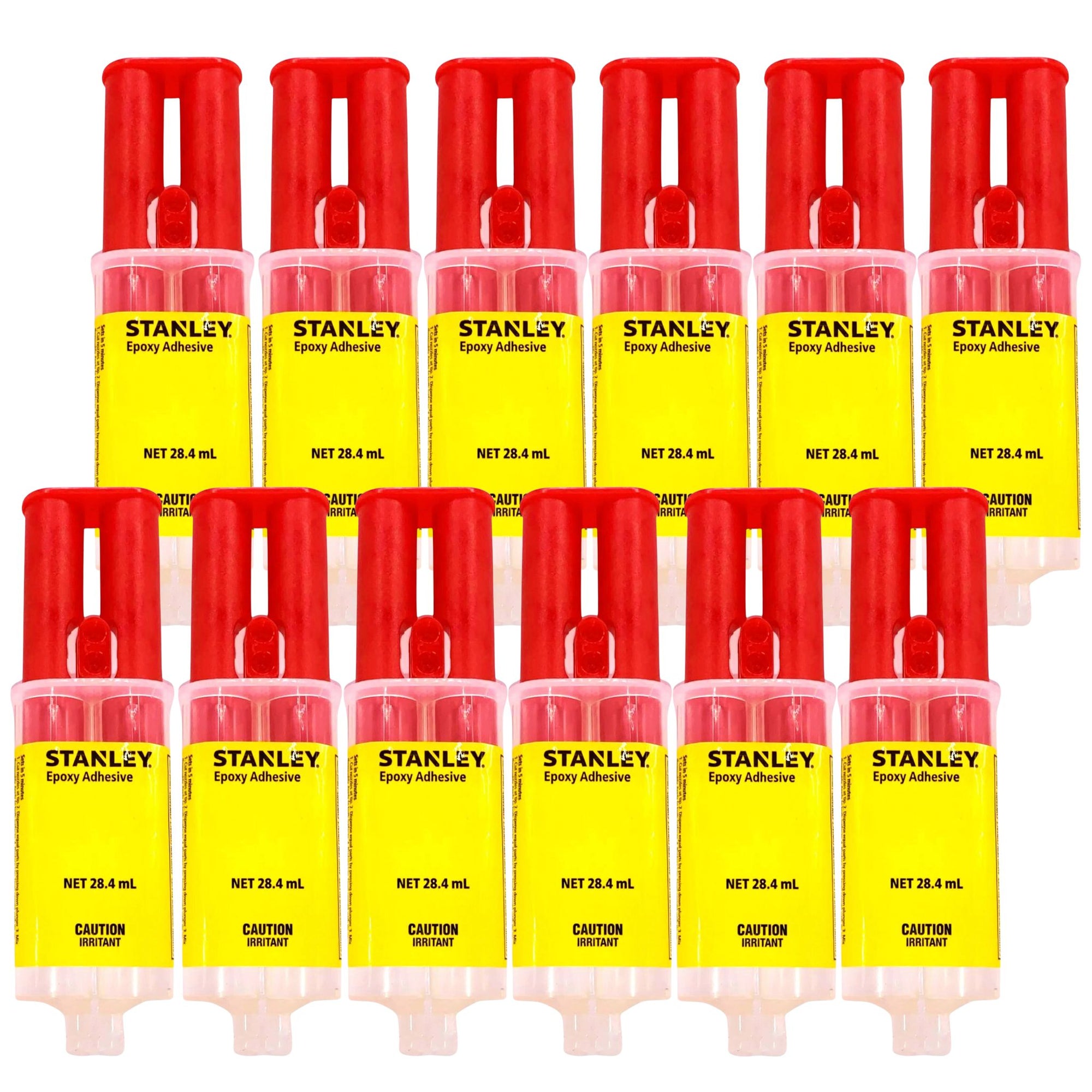 12 Pack | Stanley Epoxy Adhesive Quick Set 28ml (ST-SYQS-AU) - South East Clearance Centre