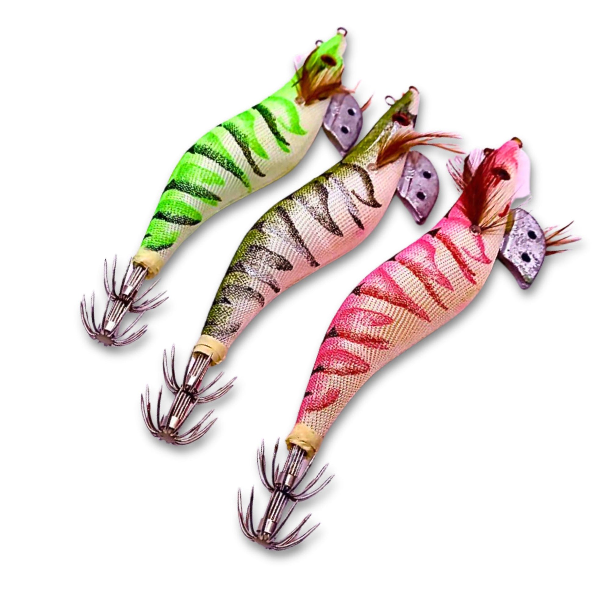 Kamikaze - Multi Tow Point Squid Jigs 3 Pack #4.0 Colour B - South East Clearance Centre