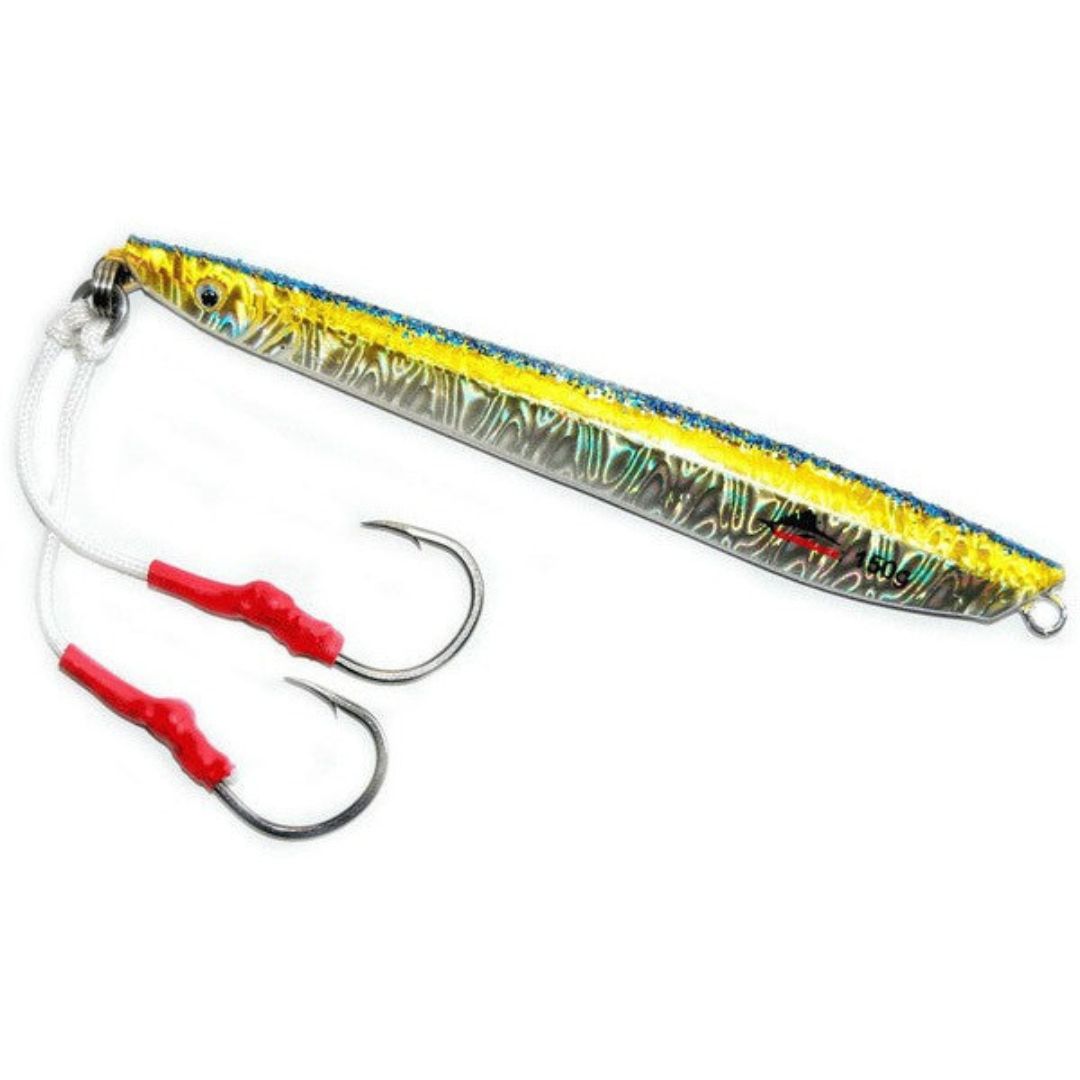 215mm (8.5") KAMIKAZE YELLOW KNIFE JIG | 400grams - South East Clearance Centre