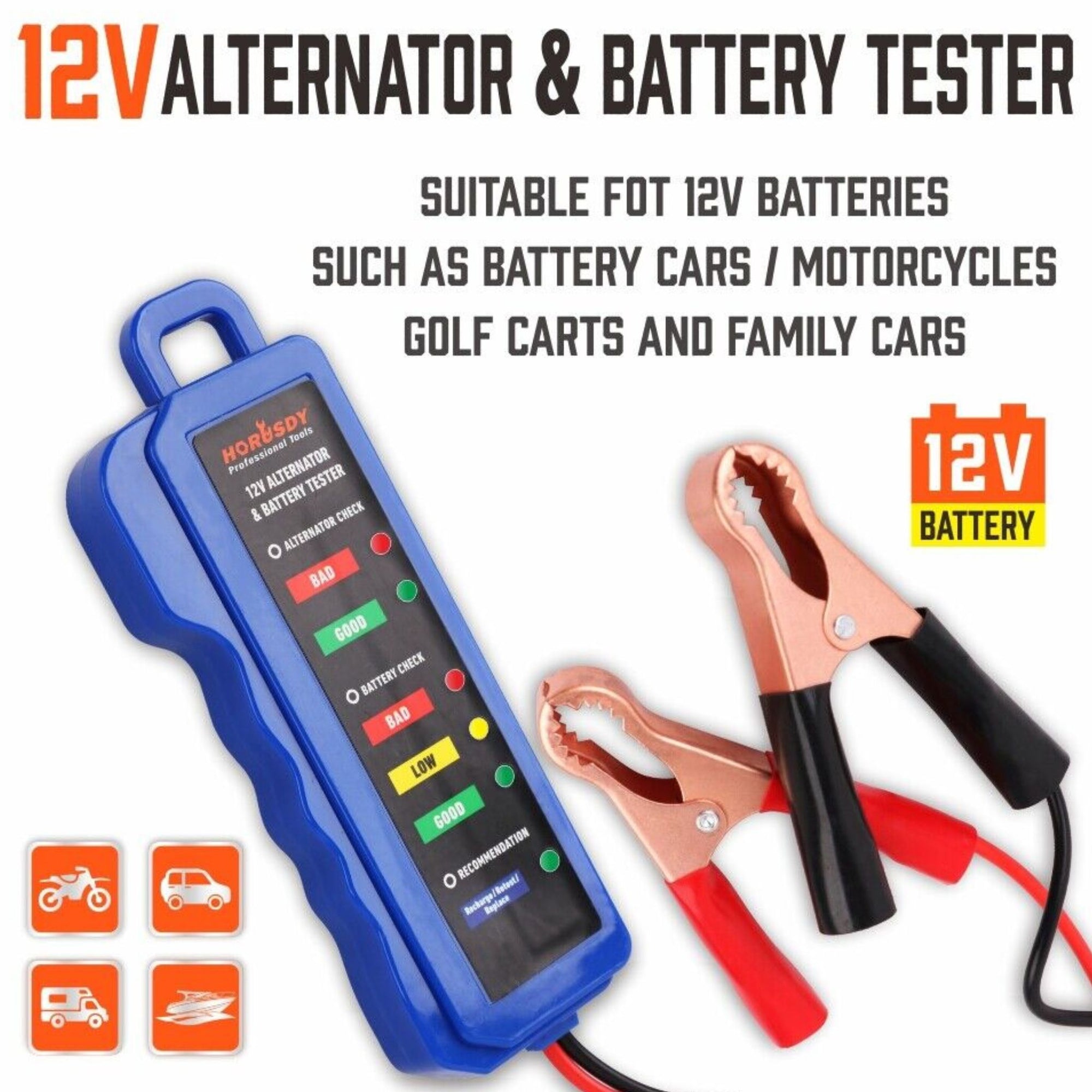 12V Alternator & Battery Tester - South East Clearance Centre