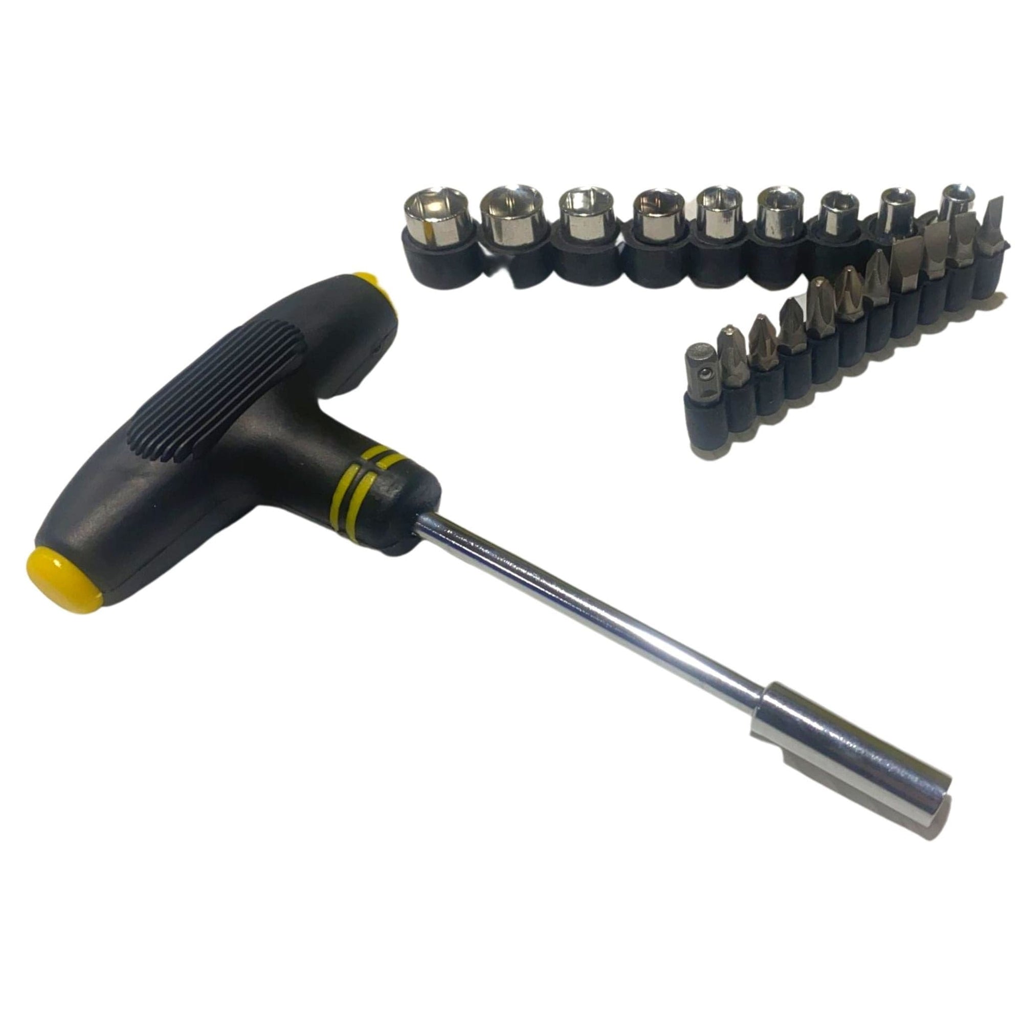 21 Piece T-handle Multi screw bit & sockets & screwdriver - South East Clearance Centre
