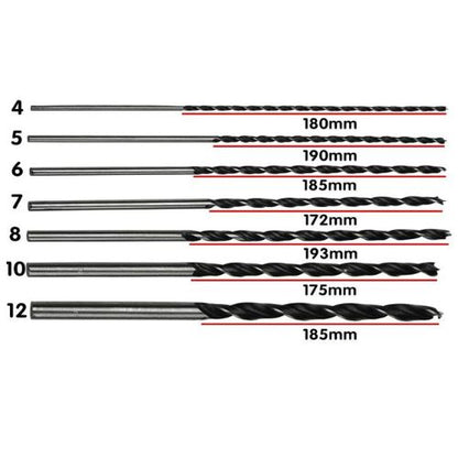 7 Piece Wood Drill Bit Set (12x300mm) - South East Clearance Centre