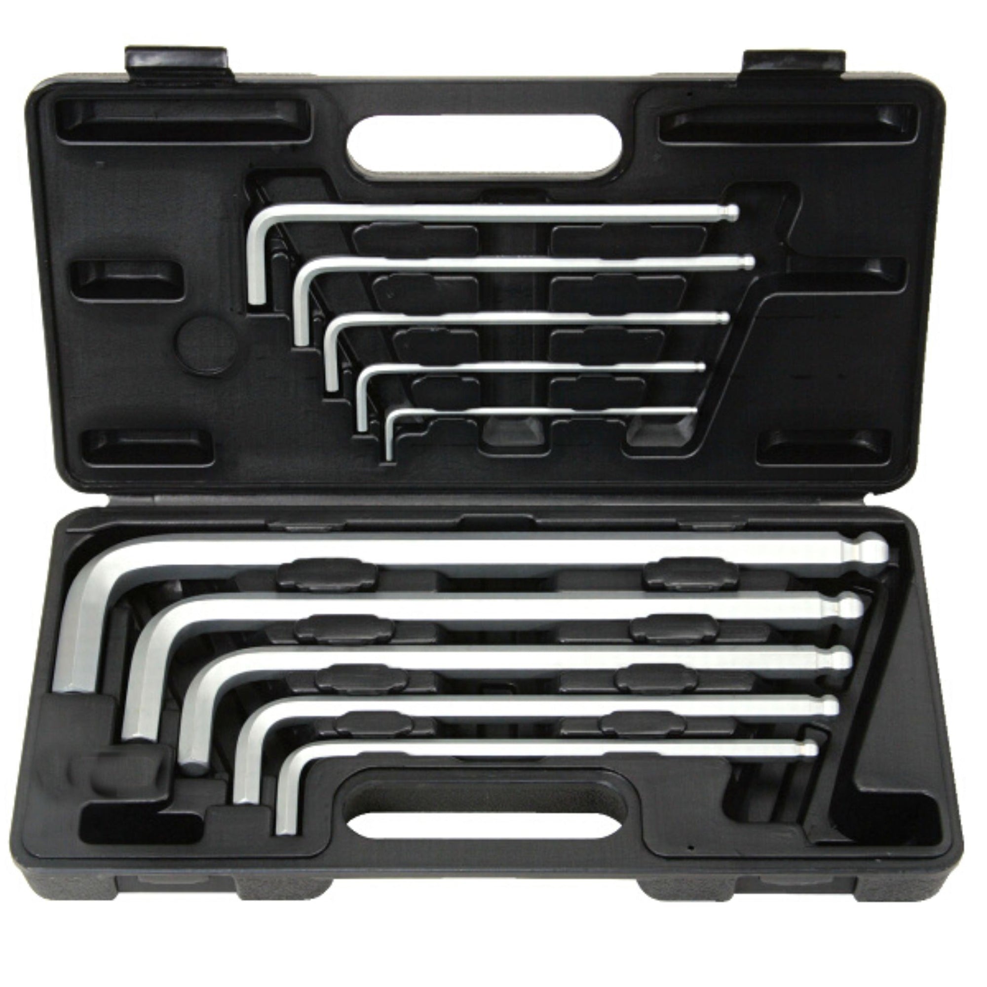 10 Piece Long Arm Metric Ball End Hex-Key Set (3-17mm) - South East Clearance Centre