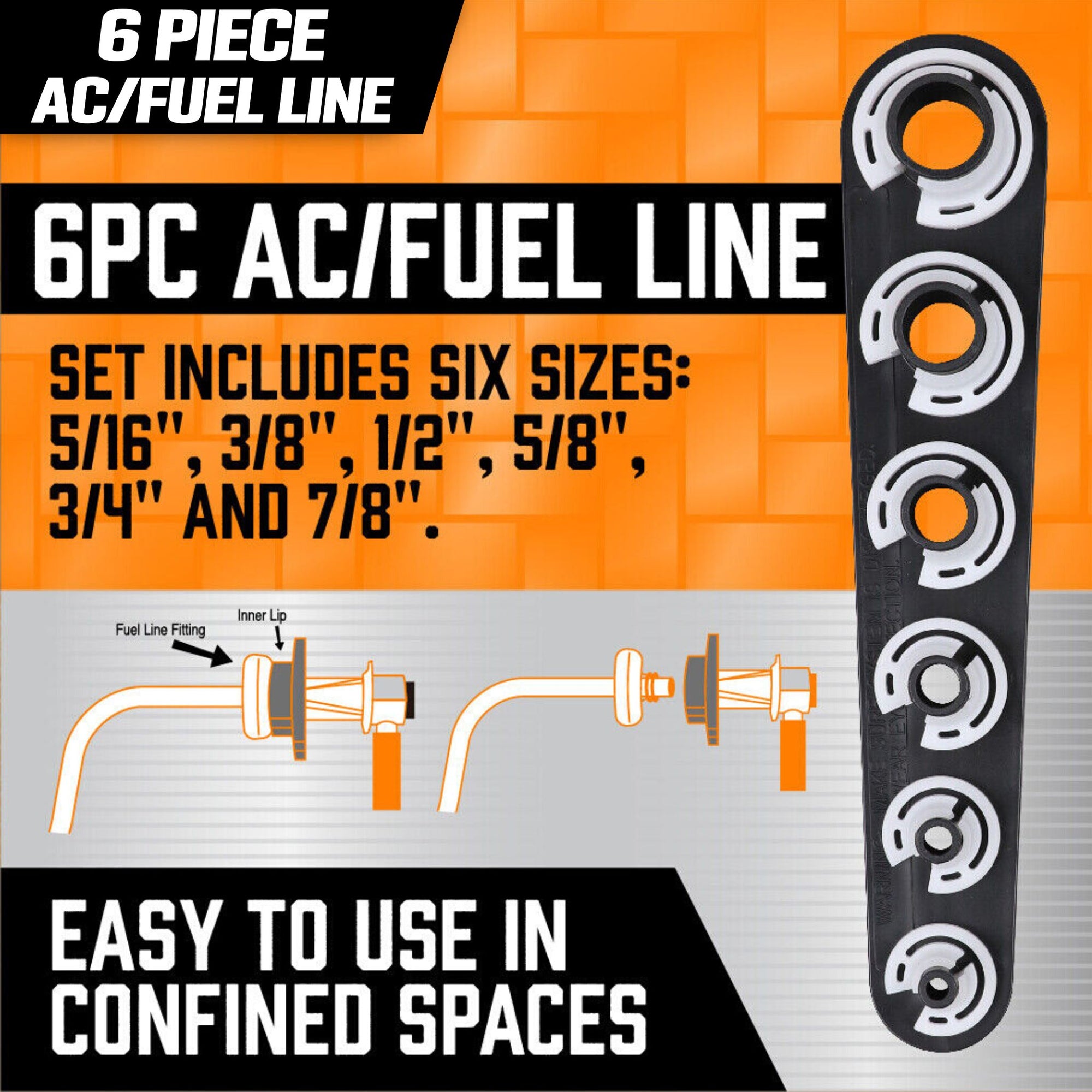 6 Piece AC / Fuel Line Disconnect Set - South East Clearance Centre