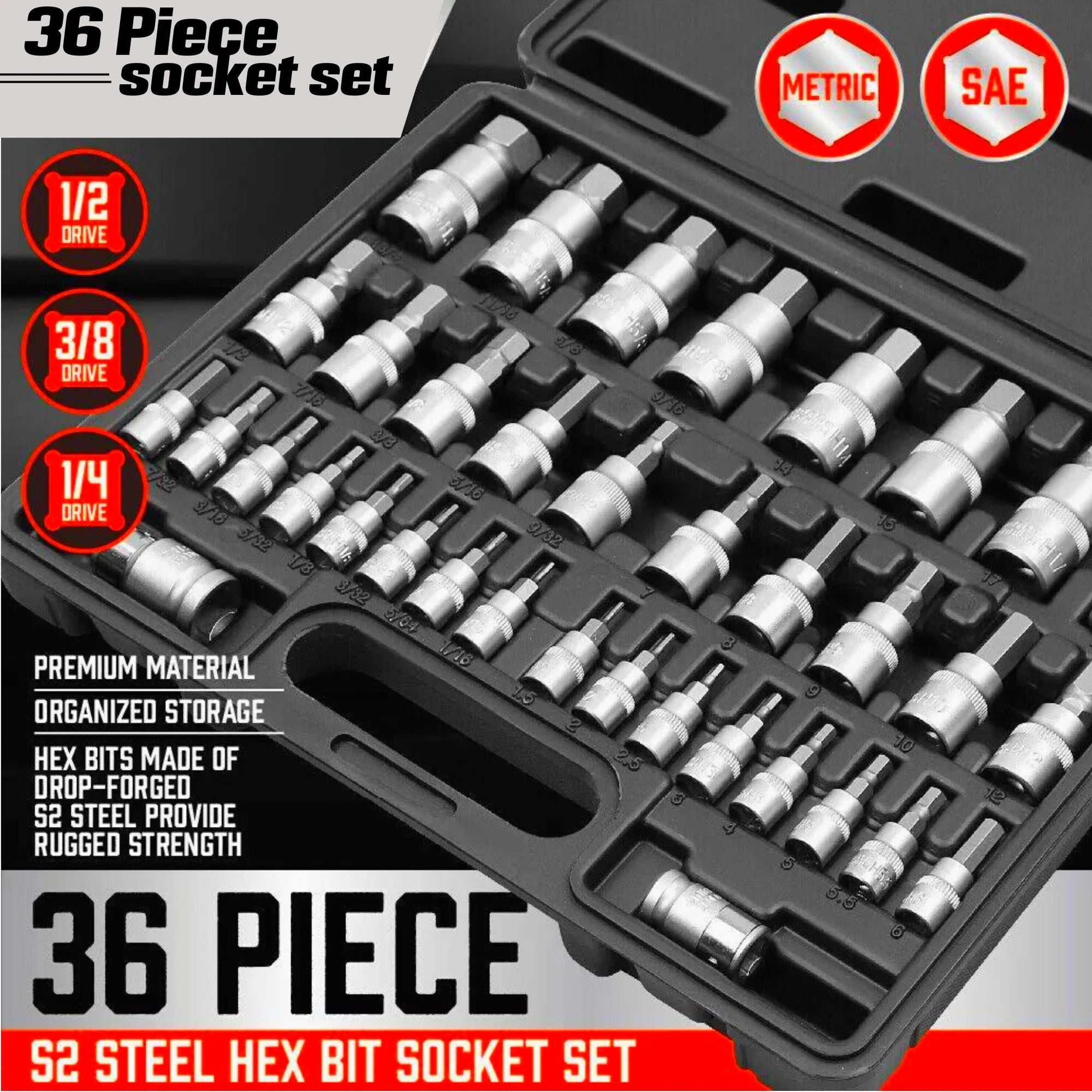 36 Piece Hex Bit Socket - South East Clearance Centre