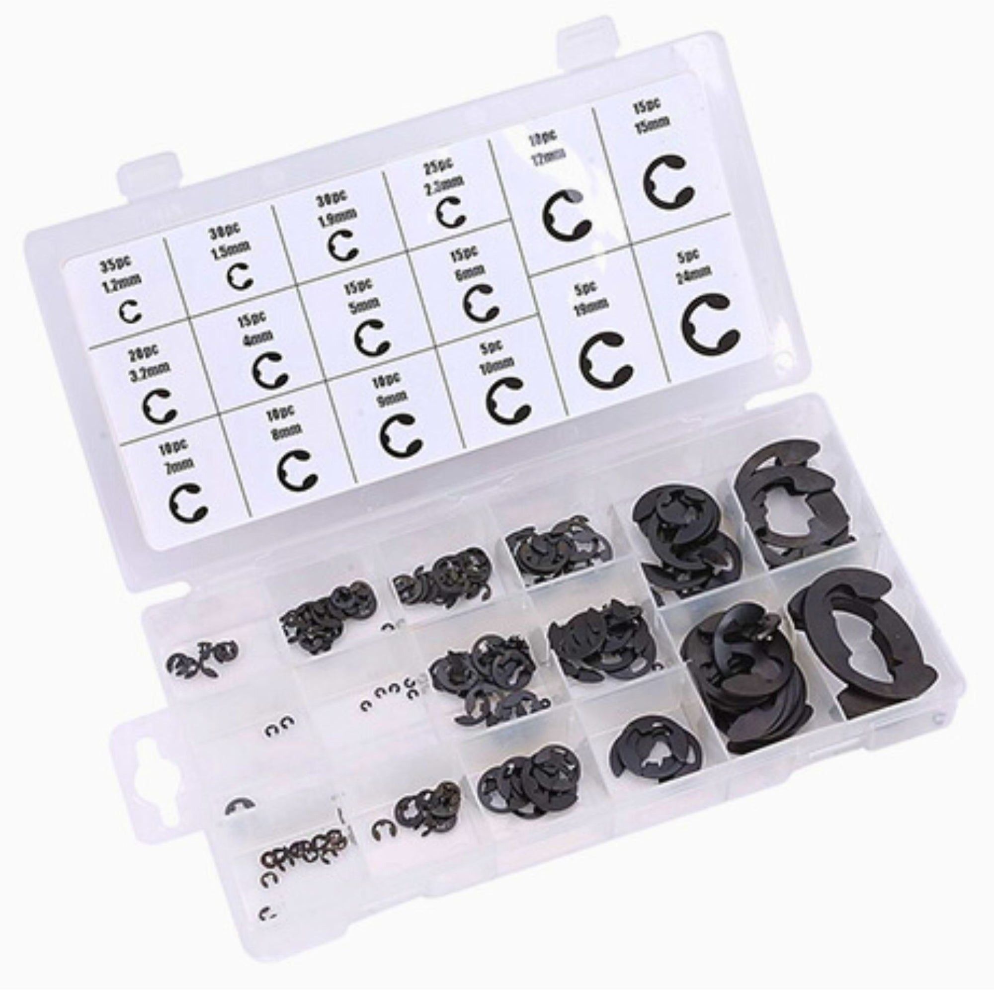 255 Piece Metric E Clip Assortment Kit - South East Clearance Centre