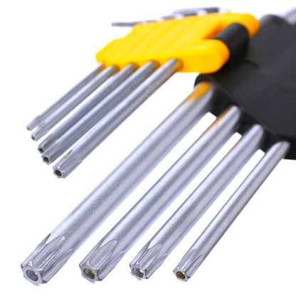 9 Piece Long Arm Torx Key Set - South East Clearance Centre