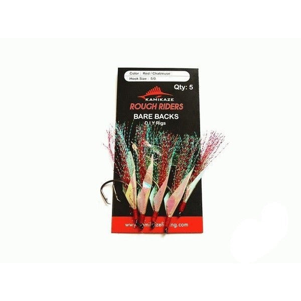 Rough Rider Flasher Circle Hooks-5-0 (3 Packs) (Red-Chat-15pcs) - South East Clearance Centre
