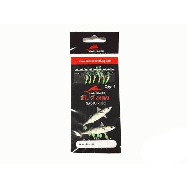 NEW Kamikaze Fluorocarbon Sabiki Rigs - Size #8 (5 PACKETS) - South East Clearance Centre