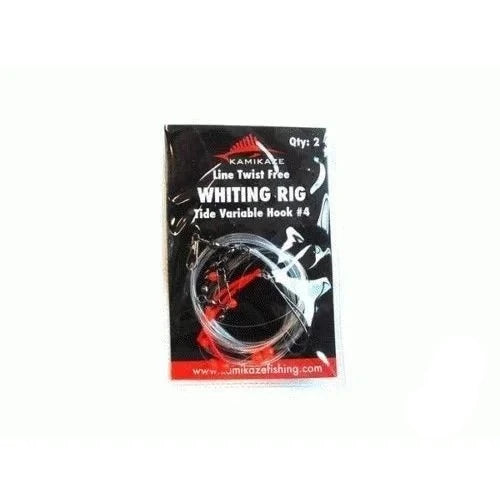 Kamikaze Fluoro Line Twist Free - Whiting Rigs (6 RIGS 3X2PACK) - South East Clearance Centre