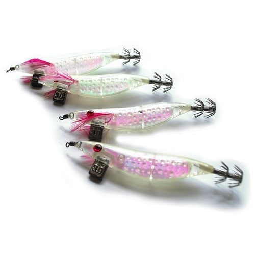 Kamikaze - 4 x LENS SQUID JIG LUMINOUS 3.0# - South East Clearance Centre