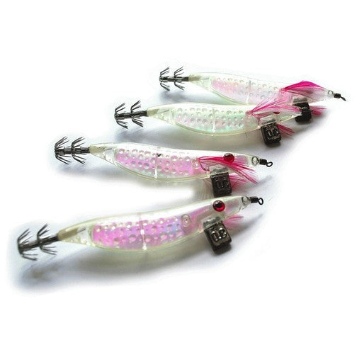Kamikaze - 4 x LENS SQUID JIG LUMINOUS 3.0# - South East Clearance Centre