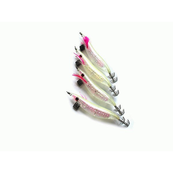 Kamikaze - 4 x LENS SQUID JIG LUMINOUS 3.0# - South East Clearance Centre