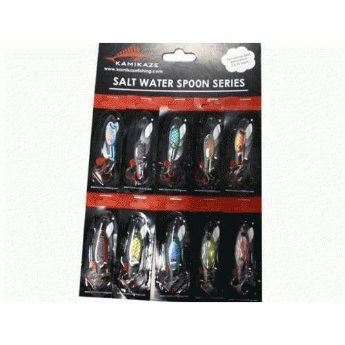 Kamikaze Saltwater Spoon Lures - 3A ( 10 Pack ) - South East Clearance Centre