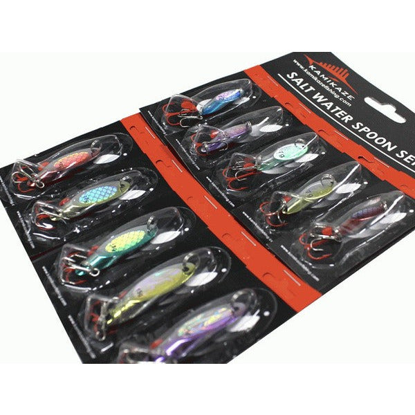 Kamikaze Saltwater Spoon Lures - 3A ( 10 Pack )