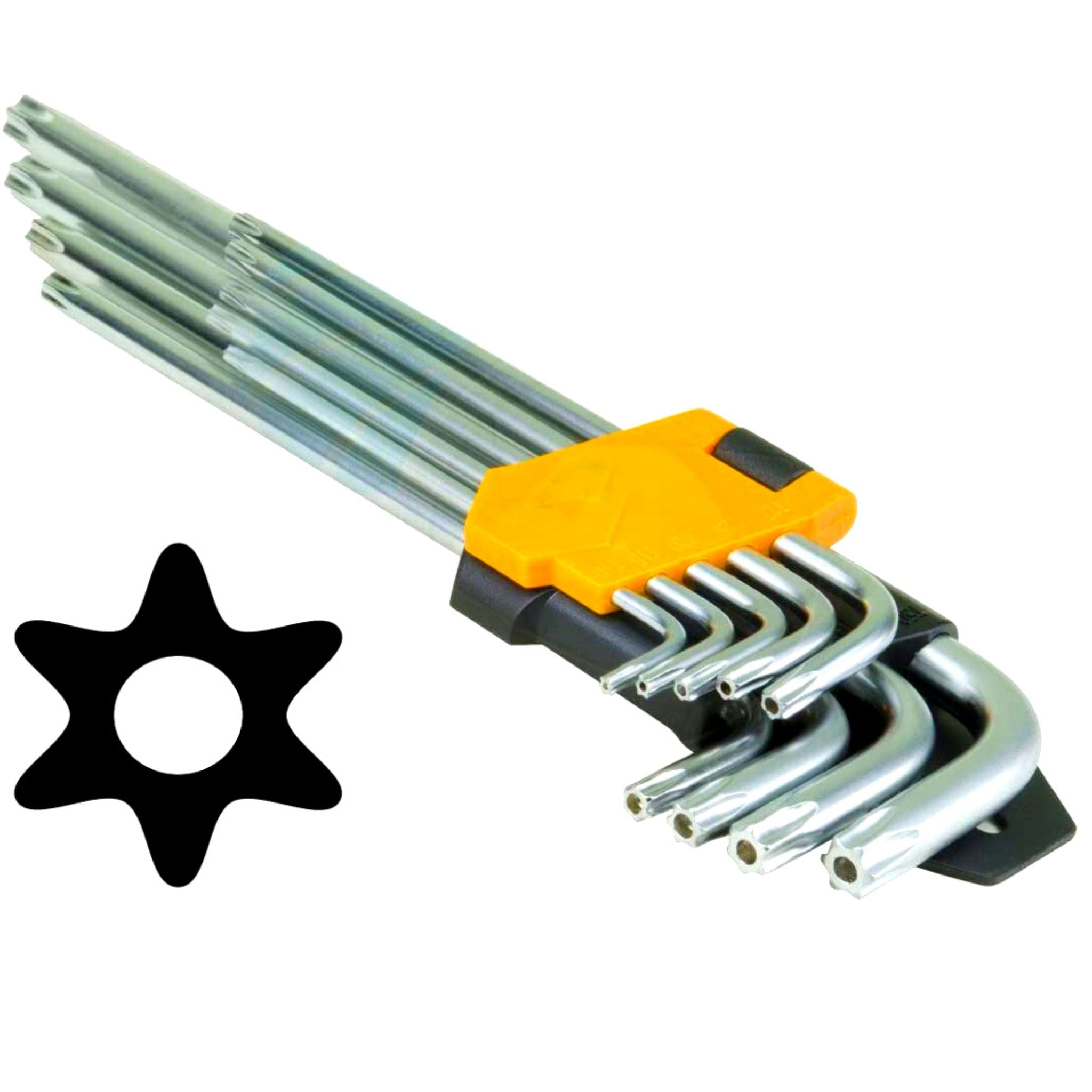 9 Piece Long Arm Torx Key Set - South East Clearance Centre