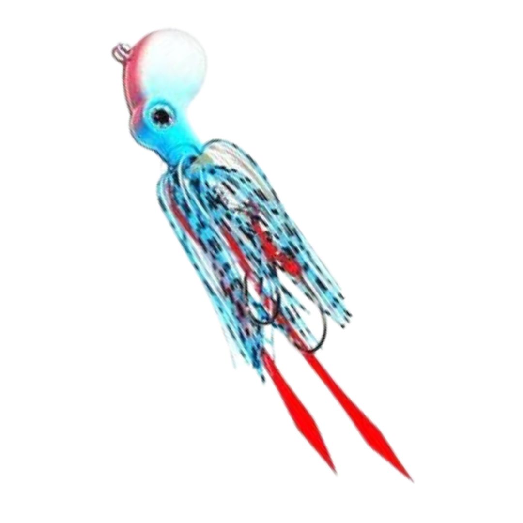 KAMIKAZE Octo Jigs Tako Fukku Kira 175 gr Ocka Slow Jig | BLUE - South East Clearance Centre