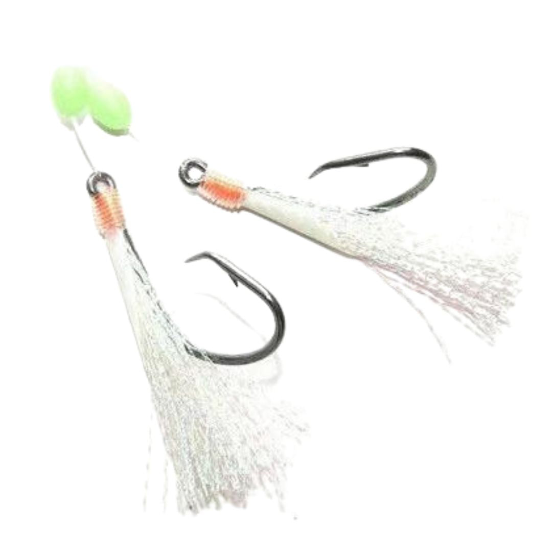 Snapper Mates 1/0 Paternoster Premade Rig - White 2 Rigs - South East Clearance Centre