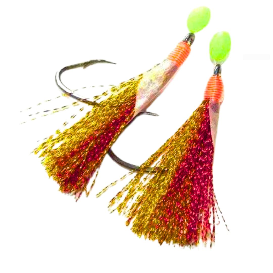 Snapper Mates Paternoster Premade Rig 3/0 Gold/Red 2 Rigs - South East Clearance Centre