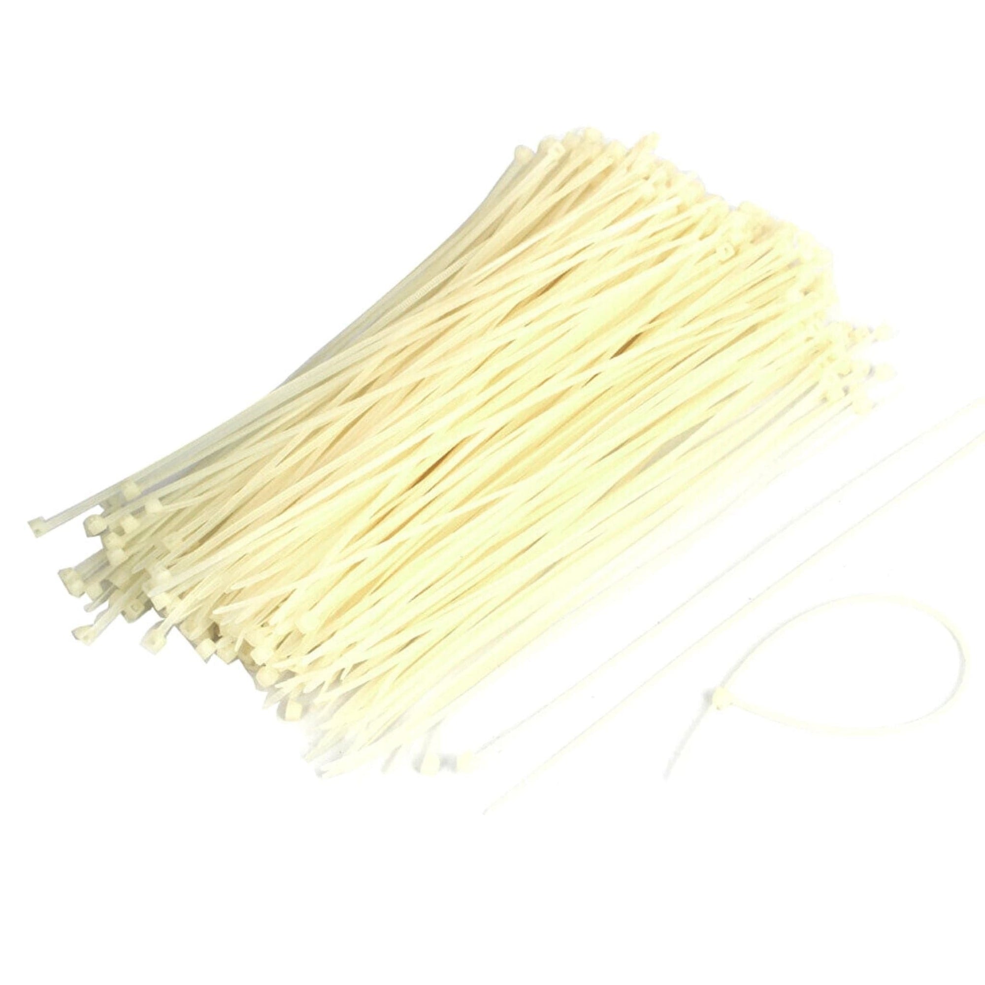 White Natural Cable Ties - 100 Pack (3.6mm x 150mm) - South East Clearance Centre