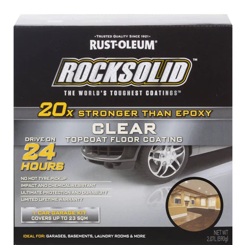 Rustoleum RockSolid Gloss Clear Kit Top Coat - 2.07Litres - South East Clearance Centre