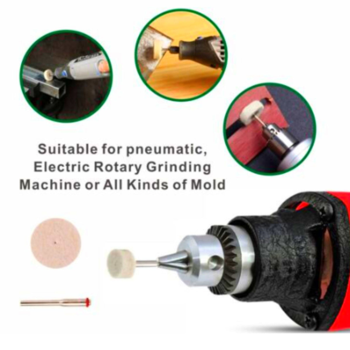 34 Piece Polishing Wheel Buffing Pad Drill Bits for Dremel Rotary Tools