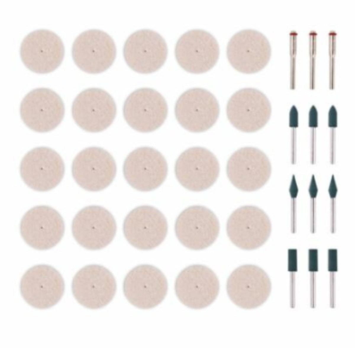 34 Piece Polishing Wheel Buffing Pad Drill Bits for Dremel Rotary Tools