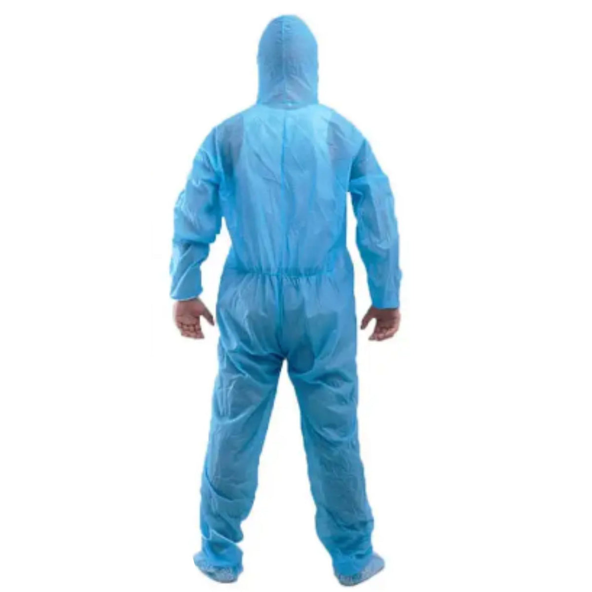 Blue Disposable Protective Overalls Isolation Clothing Exposure