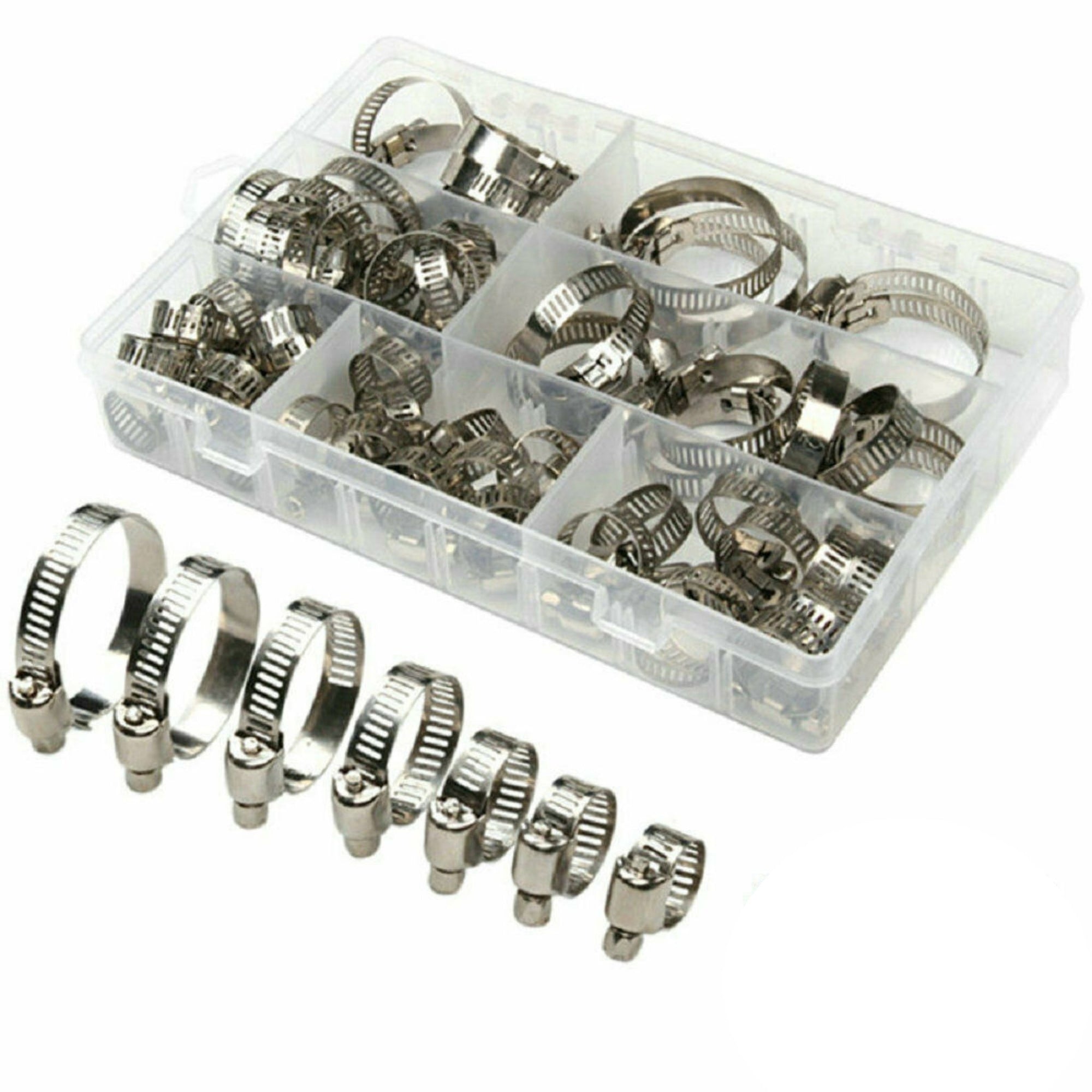 91 Piece Stainless Steel Hose Clamp Set - South East Clearance Centre