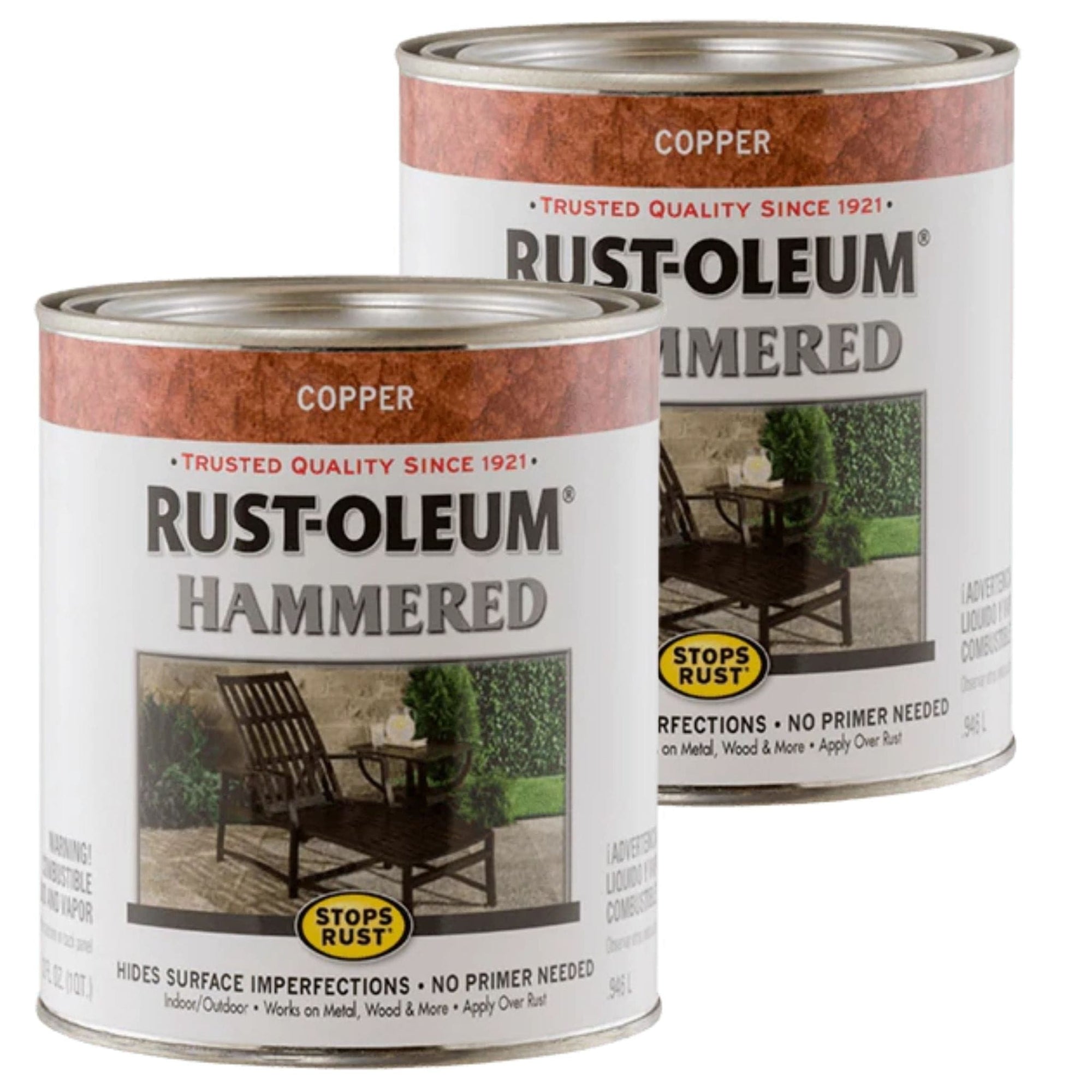 Rustoleum Stops Rust Hammered Paint - 946ml (2 PACK) - Copper - South East Clearance Centre