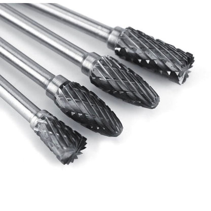 10 piece Tungsten Carbide Steel Rotary Files Burr Set - South East Clearance Centre