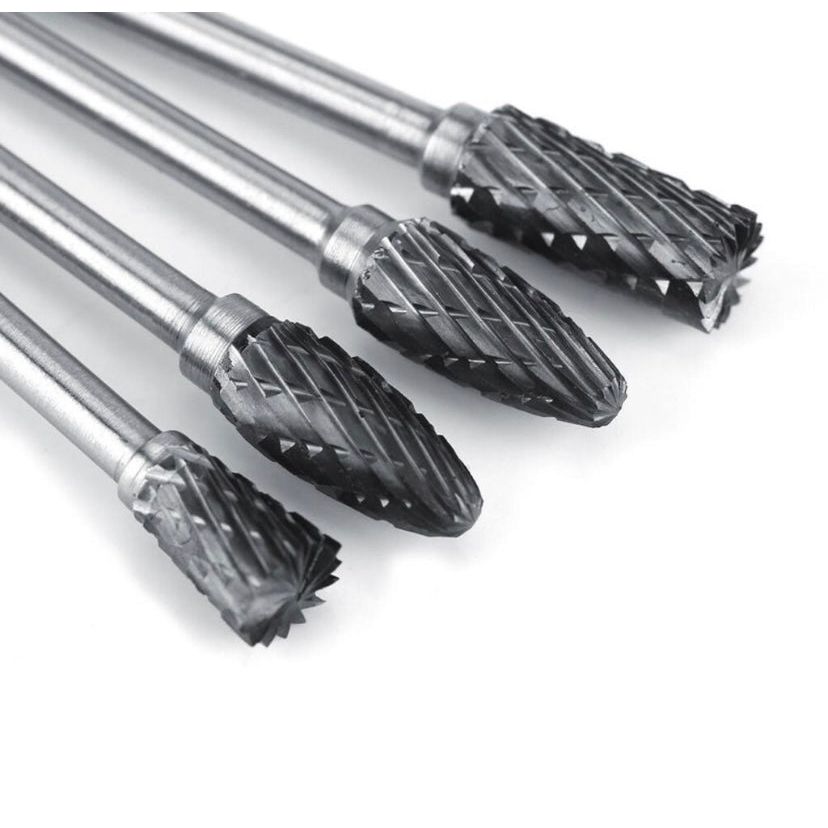 10 piece Tungsten Carbide Steel Rotary Files Burr Set - South East Clearance Centre