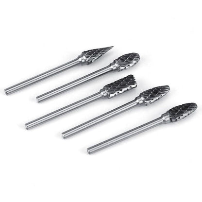 10 piece Tungsten Carbide Steel Rotary Files Burr Set - South East Clearance Centre