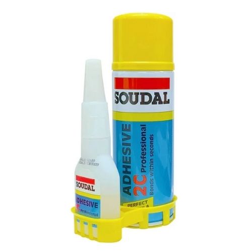 Soudal 2c (Mitre Kit) 2 Part Adhesive - 100g Glue 400ml Spray - South East Clearance Centre