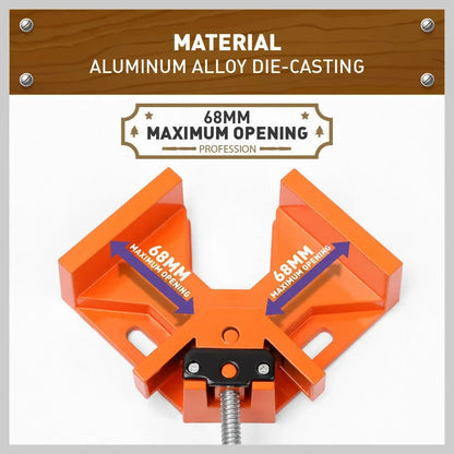 90° Right Angle Inside Corner Clamp Cast Metal Welding Woodworking Vice Holder - South East Clearance Centre