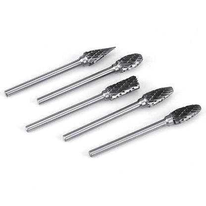 10 piece Tungsten Carbide Steel Rotary Files Burr Set - South East Clearance Centre