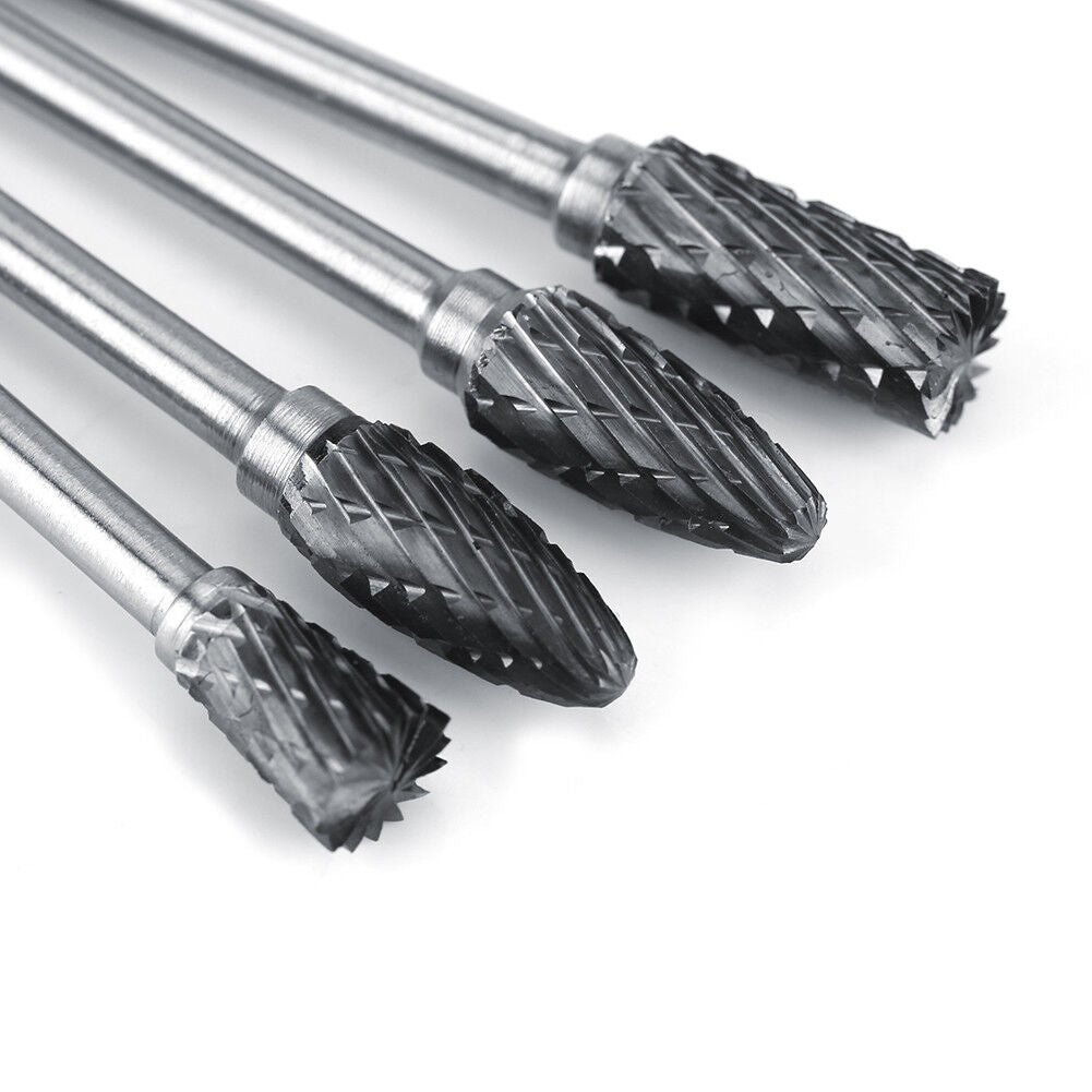 10 piece Tungsten Carbide Steel Rotary Files Burr Set - South East Clearance Centre