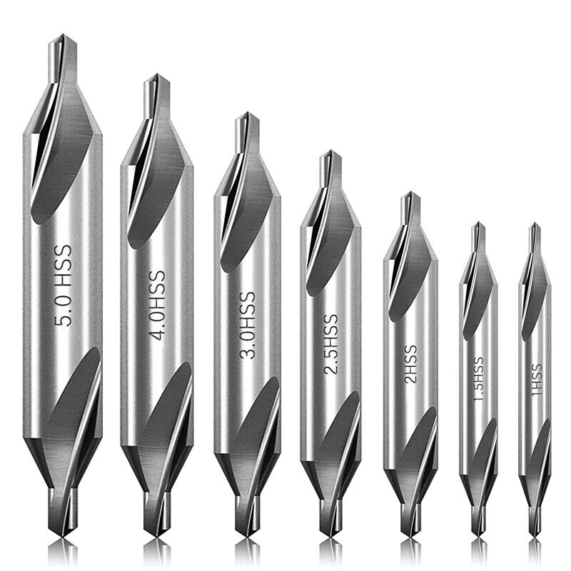 7 Piece HSS M2 Centre Drill Bits - South East Clearance Centre