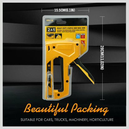 2in1 Heavy Duty Staple & Brad Nail Gun - South East Clearance Centre