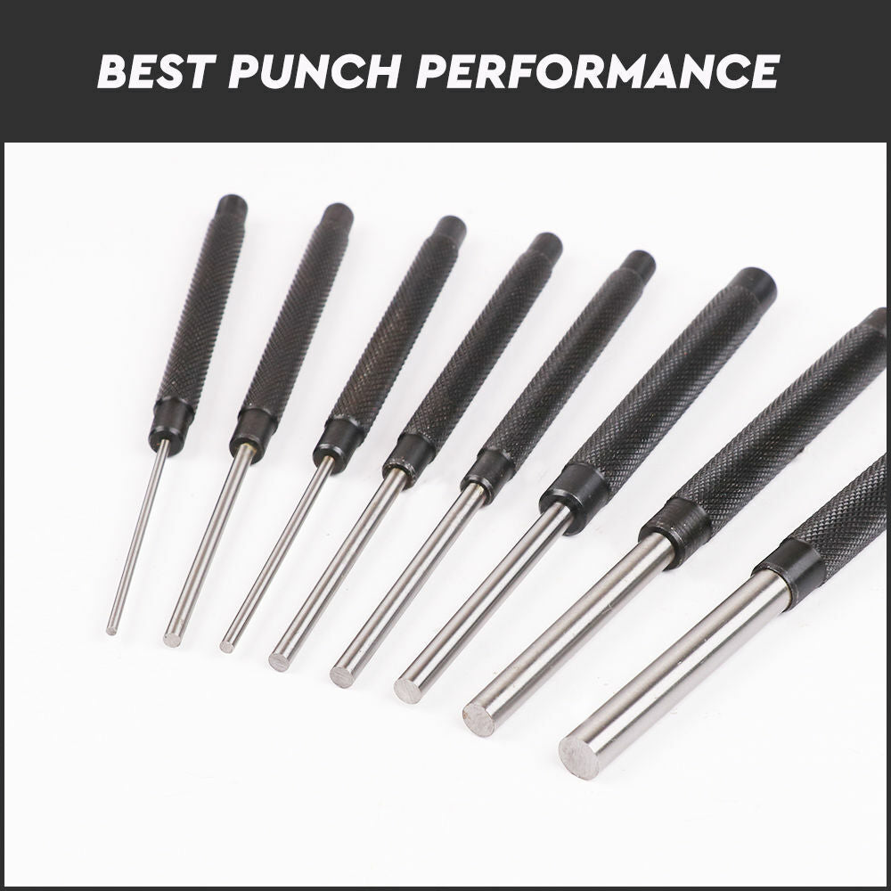 8 Piece Heavy Duty Pin Punch Set - South East Clearance Centre