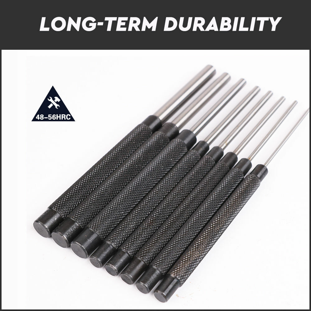 8 Piece Heavy Duty Pin Punch Set - South East Clearance Centre