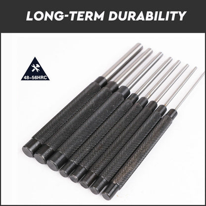 8 Piece Heavy Duty Pin Punch Set - South East Clearance Centre
