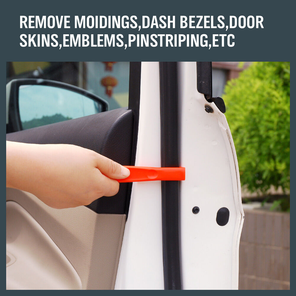 4 Piece Pry Bar Set Plastic Trim Automotive Moulding Removal Tool